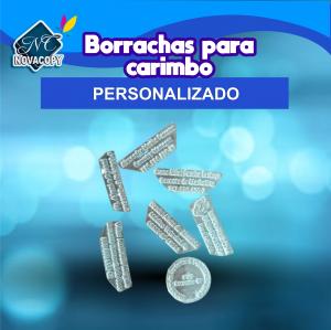 Borracha de Carimbo  personalizado    