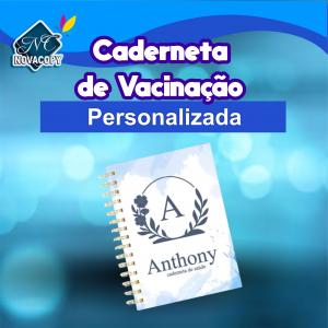 Caderneta de Vacinação Personalizada sulfite 75g Capa Dura 15x21cm    