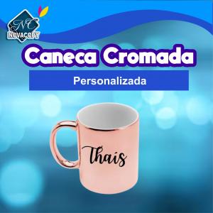 Caneca Cromada Personalizada 325ml