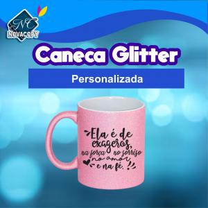 Caneca Glitter Personalizada 325ml