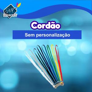 cordão de cracha 4/4 sem personalização Poliester     Produto acompanha Mosquetão ou Clips jacaré, selecione no acabamento a opção desejada.