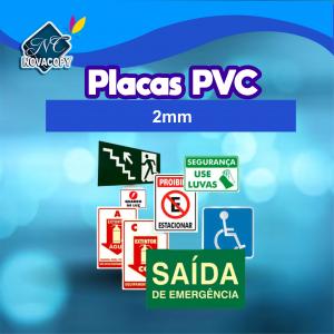 Placa PVC 2mm PS 100x100cm  Adesivo aplicado na placa Corte Reto 